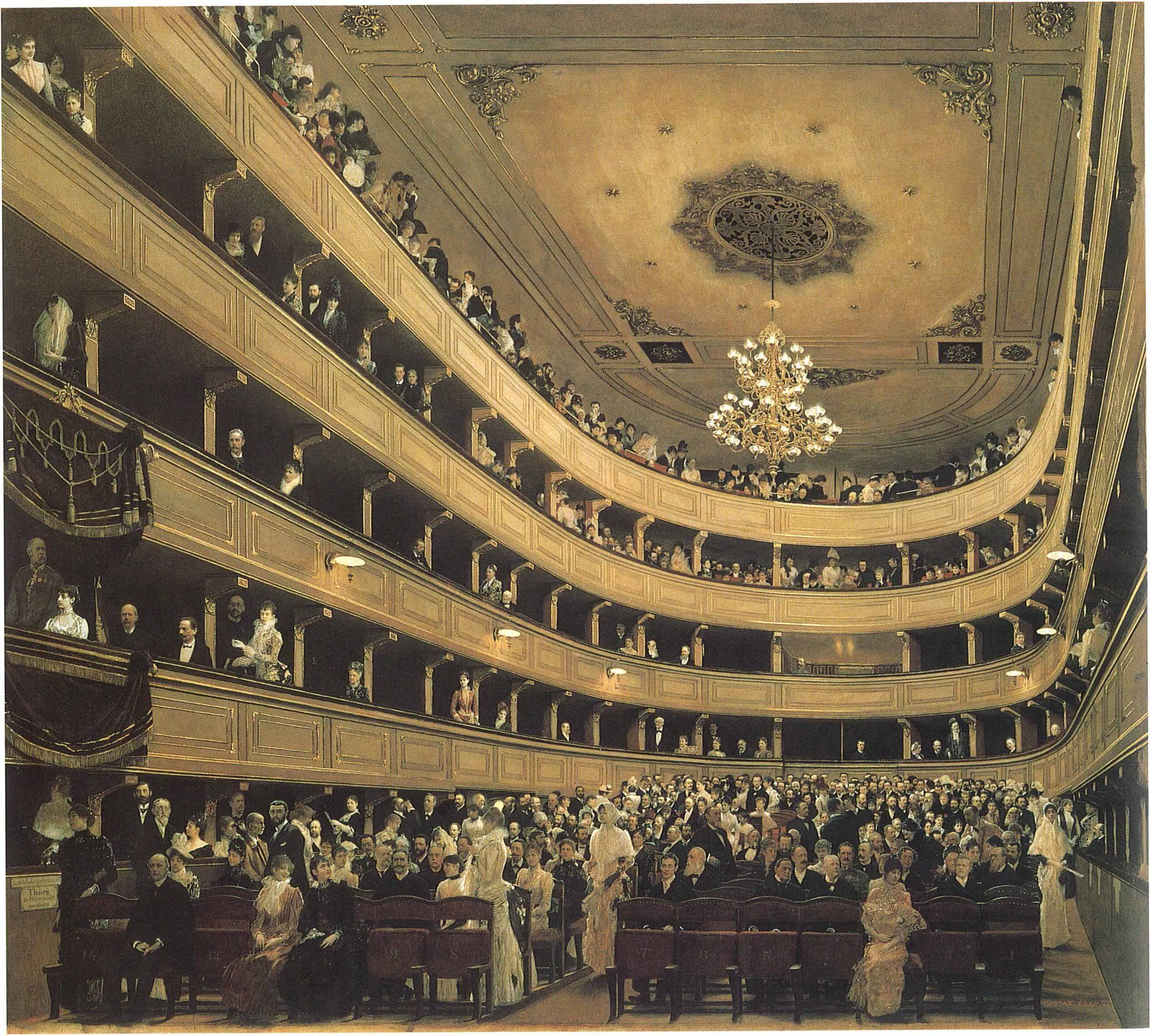 Zuschauerraum im Alten Burgtheater in Wien